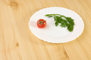 Cherry tomato and dill