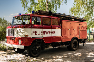 Alte DDR Feuerwehr Retro