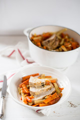 turkey breast with carrots