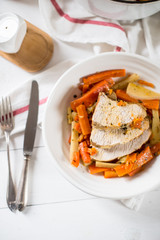 turkey breast with carrots