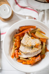 turkey breast with carrots