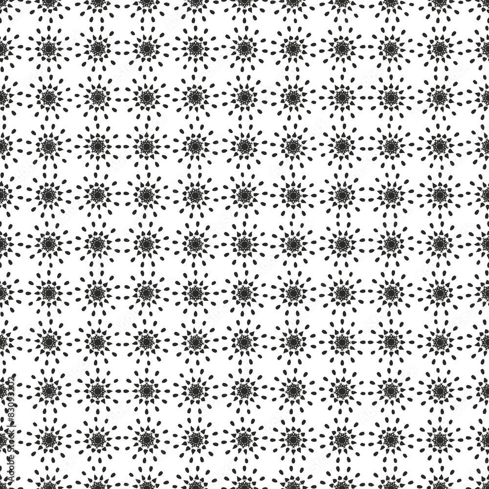Poster seamless pattern with abstract flowers. repeating modern stylish
