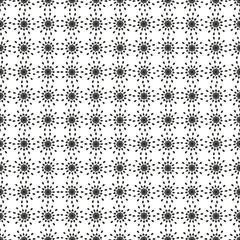 Seamless pattern with abstract flowers. Repeating modern stylish