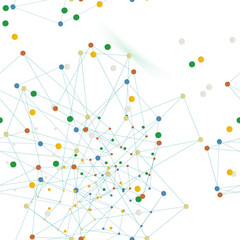 Molecule structure background, seamless pattern. Business