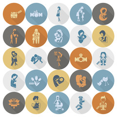 Happy Mothers Day Icons