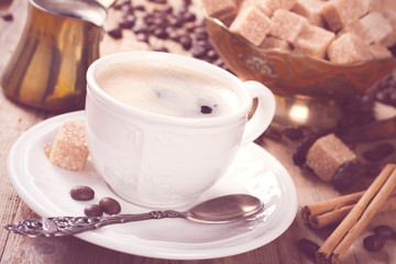 Espresso Coffee cup and Coffee pot 