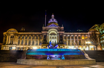 Birmingham's Council Building at Victoria Square - obrazy, fototapety, plakaty