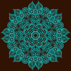 vintage circular pattern of indian