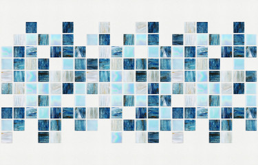 small colored decorative tiles, mosaic