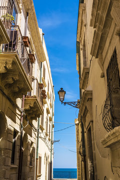 Fototapeta Ortigia Alley, Syracuse, Sicily, Italy