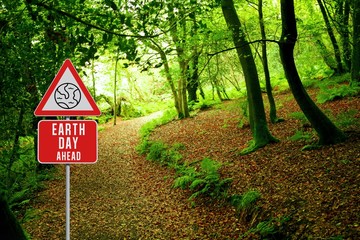 Composite image of earth day ahead