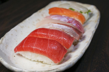 Japanese nigiri sushi