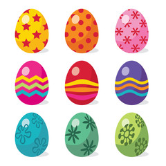 Easter Eggs In Multicolor