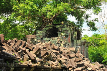 Fototapeta premium Ruins of Beng Mealea Temple in Cambodia