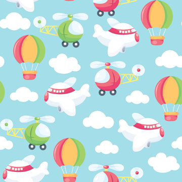 Come Fly With Me Seamless Pattern Background © totallyjamie