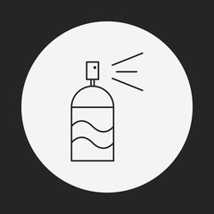 Spray painting line icon