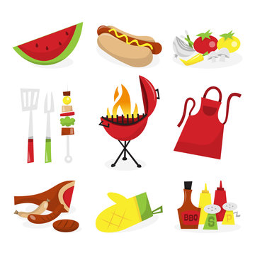Summer Barbecue Icons