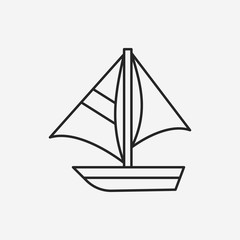 boat line icon