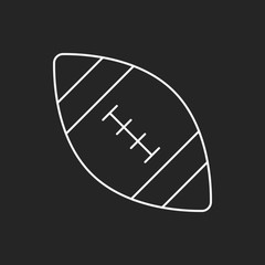american football line icon