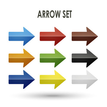 colorful arrow set collection