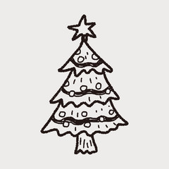 Christmas tree doodle