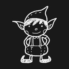 Christmas elf doodle