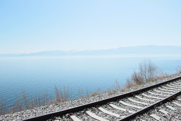 Naklejka premium landscape, lake