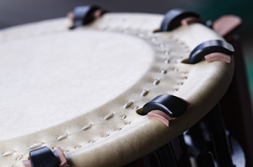 Traditional japanese percussion instrument Taiko or Wadaiko drum