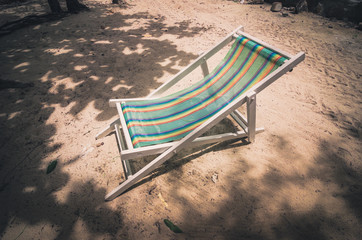Beach colorful chair  vintage