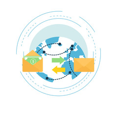 Online transactions concept