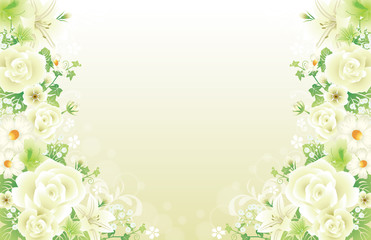 Naklejka premium 花背景