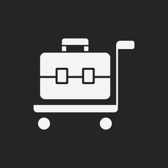 suitcase trolley icon