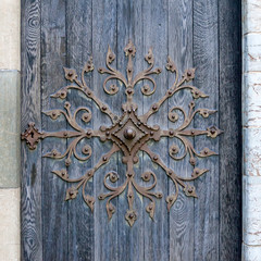 Elements of Nidaros Cathedral in Trondheim, Norway