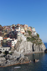Fototapeta na wymiar Manarola village , Cinque Terre, Italy.