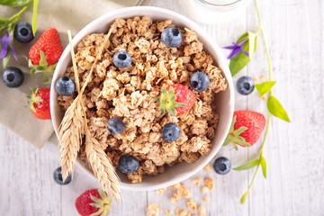 muesli with fruits