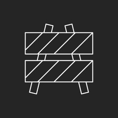Roadblocks line icon