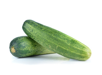 Cucumber on white background