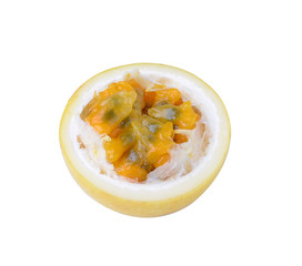 Passion fruit isolated on white background