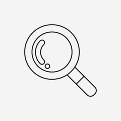 Magnifier line icon