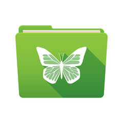 Folder icon with a butterfly