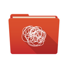 Folder icon with a doodle