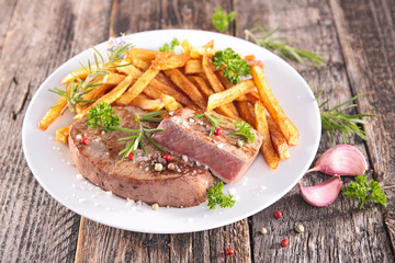 beef and french fries