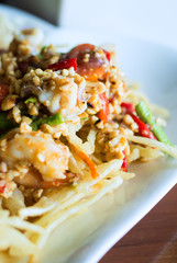 papaya salad with horse crab