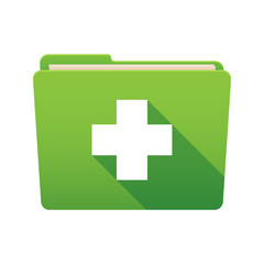 Folder icon with a pharmacy sign