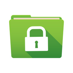 Folder icon with a lock pad
