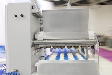 Production line at bakery