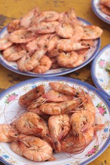 BBQ shrimp delicious on the dish