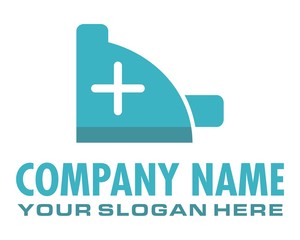 Fototapeta premium blue plus sign logo image vector