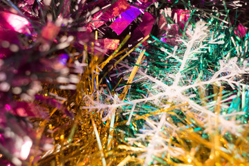 Naklejka premium Colorful Christmas Decorations