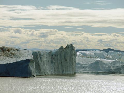 Gletscher und Eisberge in Grönland